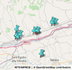 Mappa Via Nino Ciabattoni, 63078 Pagliare AP, Italia (3.57846)