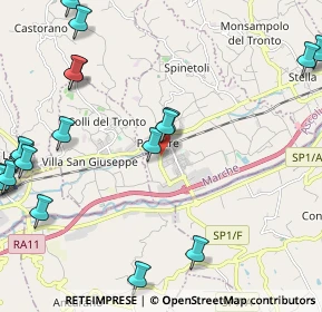 Mappa Via Nino Ciabattoni, 63078 Pagliare AP, Italia (3.1725)