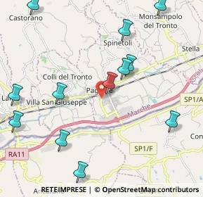 Mappa Via Nino Ciabattoni, 63078 Pagliare AP, Italia (2.6475)