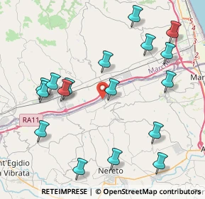 Mappa SP 1 Km 5 Del Tronto, 63078 Spinetoli AP, Italia (4.84118)