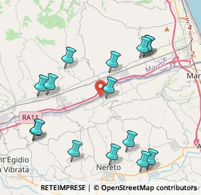 Mappa SP 1 Km 5 Del Tronto, 63078 Spinetoli AP, Italia (4.82933)