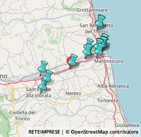 Mappa SP 1 Km 5 Del Tronto, 63078 Spinetoli AP, Italia (6.84375)