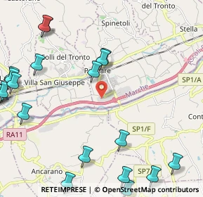 Mappa Via 8 Marzo, 63078 Spinetoli AP, Italia (3.242)