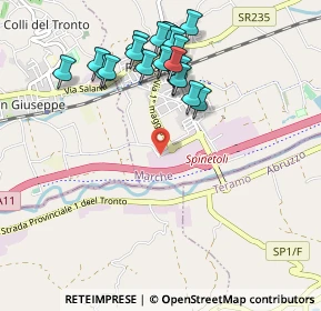 Mappa Via 8 Marzo, 63078 Spinetoli AP, Italia (1.0545)