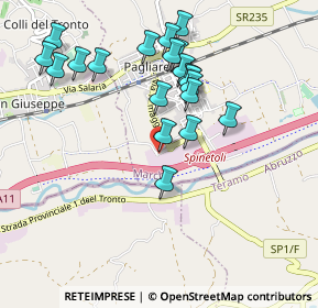 Mappa Via 8 Marzo, 63078 Spinetoli AP, Italia (0.9885)