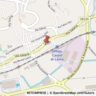 Mappa Via Salaria, 182, 63082 Castel di Lama, Ascoli Piceno (Marche)