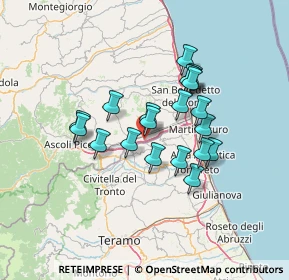 Mappa Via 2 Giugno, 63078 Pagliare AP, Italia (11.3275)