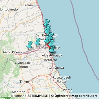 Mappa SS 16 Adriatica, 64014 Martinsicuro TE, Italia (7.64)