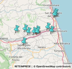 Mappa Pagliare - San Pio X Via Piave, 63078 Spinetoli AP, Italia (5.69636)