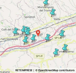 Mappa Pagliare - San Pio X Via Piave, 63078 Spinetoli AP, Italia (2.05833)