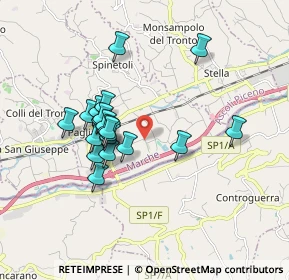 Mappa Pagliare - San Pio X Via Piave, 63078 Spinetoli AP, Italia (1.5705)