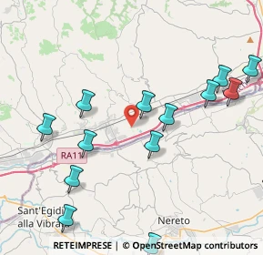 Mappa Pagliare - San Pio X Via Piave, 63078 Spinetoli AP, Italia (5.36667)