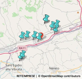 Mappa Pagliare - San Pio X Via Piave, 63078 Spinetoli AP, Italia (3.30545)