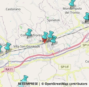 Mappa Via Accesso Stazione, 63078 Pagliare AP, Italia (2.93091)