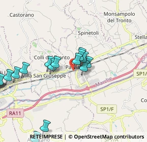 Mappa Via Accesso Stazione, 63078 Pagliare AP, Italia (2.37778)