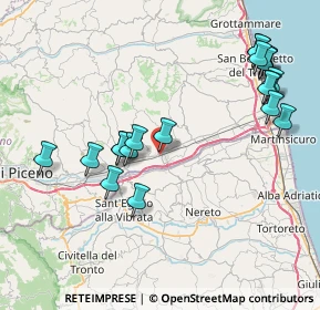 Mappa Via Accesso Stazione, 63078 Pagliare AP, Italia (9.2265)