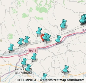 Mappa Via Accesso Stazione, 63078 Pagliare AP, Italia (5.436)