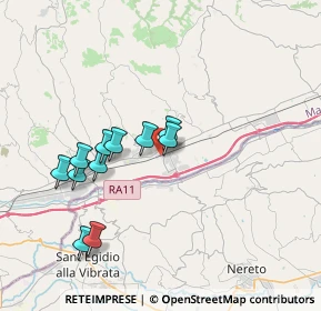 Mappa Via Accesso Stazione, 63078 Pagliare AP, Italia (3.51182)