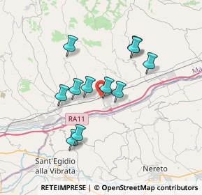 Mappa Via Accesso Stazione, 63078 Pagliare AP, Italia (3.11091)