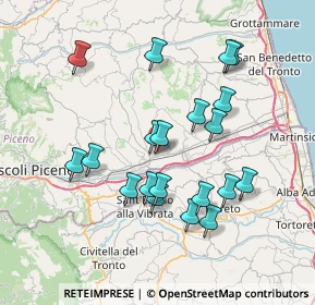 Mappa Via casale superiore, 63030 Colli del Tronto AP, Italia (7.2905)