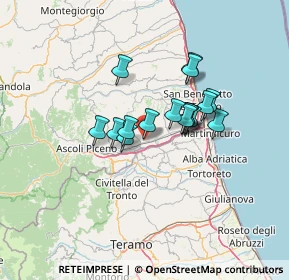 Mappa Via casale superiore, 63030 Colli del Tronto AP, Italia (9.91)
