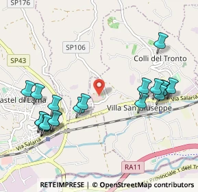 Mappa Via casale superiore, 63030 Colli del Tronto AP, Italia (1.209)