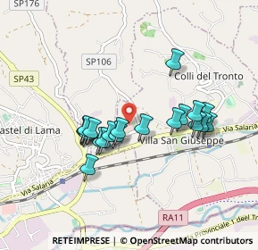 Mappa Via casale superiore, 63030 Colli del Tronto AP, Italia (0.799)