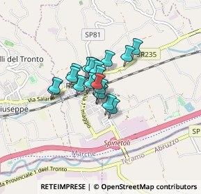 Mappa Via Alcide de Gasperi, 63078 Spinetoli AP, Italia (0.481)