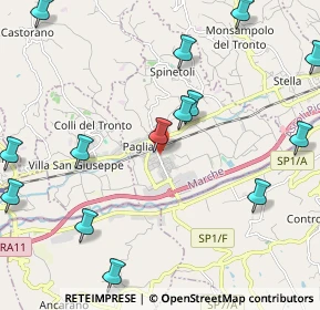 Mappa Via Alcide de Gasperi, 63078 Spinetoli AP, Italia (2.83786)