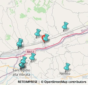 Mappa Via Alcide de Gasperi, 63078 Spinetoli AP, Italia (4.79818)