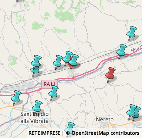 Mappa Via Alcide de Gasperi, 63078 Spinetoli AP, Italia (5.54133)