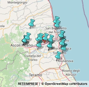 Mappa Via Luciano Lama, 63078 Pagliare AP, Italia (10.5795)