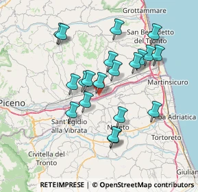 Mappa Via Luciano Lama, 63078 Pagliare AP, Italia (6.853)