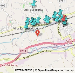 Mappa Str. Senza Uscita, 63079 Colli del Tronto AP, Italia (1.0505)