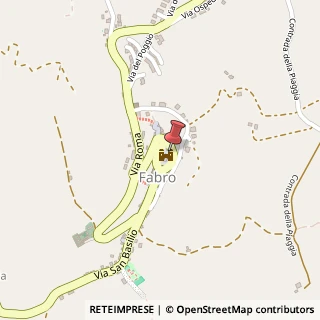 Mappa Via Castello del Fabro, 5, 05015 Fabro, Terni (Umbria)