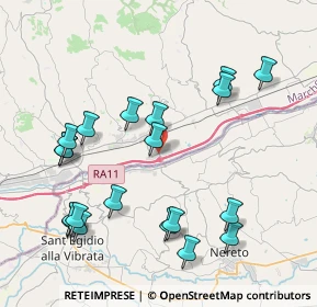 Mappa Via Vittorio Emanuele, 63078 Pagliare AP, Italia (4.622)