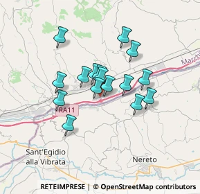 Mappa Zona artigianale ed industriale, 63078 Pagliare AP, Italia (2.63063)