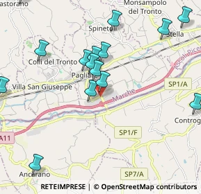 Mappa Via Vittorio Emanuele, 63078 Pagliare AP, Italia (2.42533)