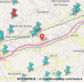 Mappa Via Vittorio Emanuele, 63078 Pagliare AP, Italia (3.4445)