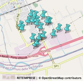Mappa Via Vittorio Emanuele, 63078 Pagliare AP, Italia (0.3825)