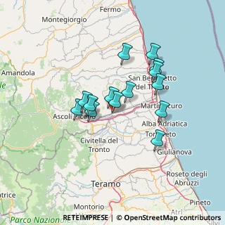 Mappa SP 43 Mezzina, 63100 Ascoli Piceno AP, Italia (11.238)