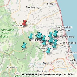 Mappa Via Fonte di Campo, 63100 Ascoli Piceno AP, Italia (10.0555)