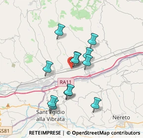 Mappa Via Gabriele D'Annunzio, 63079 Colli del Tronto AP, Italia (3.10917)