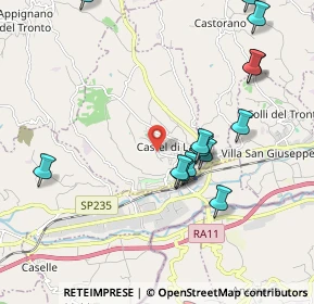 Mappa Contrada Forcella, 63082 Castel di Lama AP, Italia (3.024)