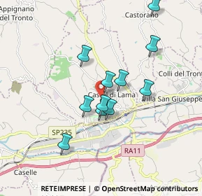 Mappa Contrada Forcella, 63082 Castel di Lama AP, Italia (1.54273)