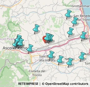 Mappa Contrada Forcella, 63082 Castel di Lama AP, Italia (8.6975)