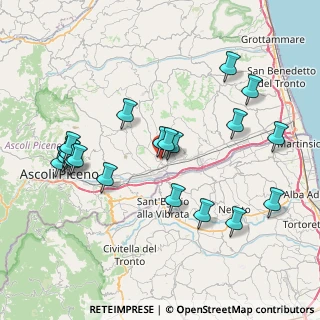 Mappa Via Carrafo, 63082 Castel di Lama AP, Italia (8.7265)