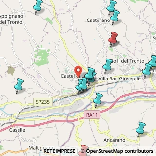 Mappa Via Carrafo, 63082 Castel di Lama AP, Italia (2.7875)