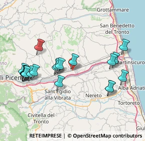 Mappa Contrada Morrice, 63078 Pagliare AP, Italia (8.6835)