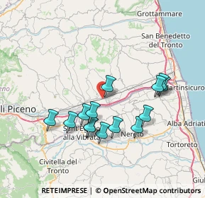 Mappa Contrada Morrice, 63078 Pagliare AP, Italia (6.94286)